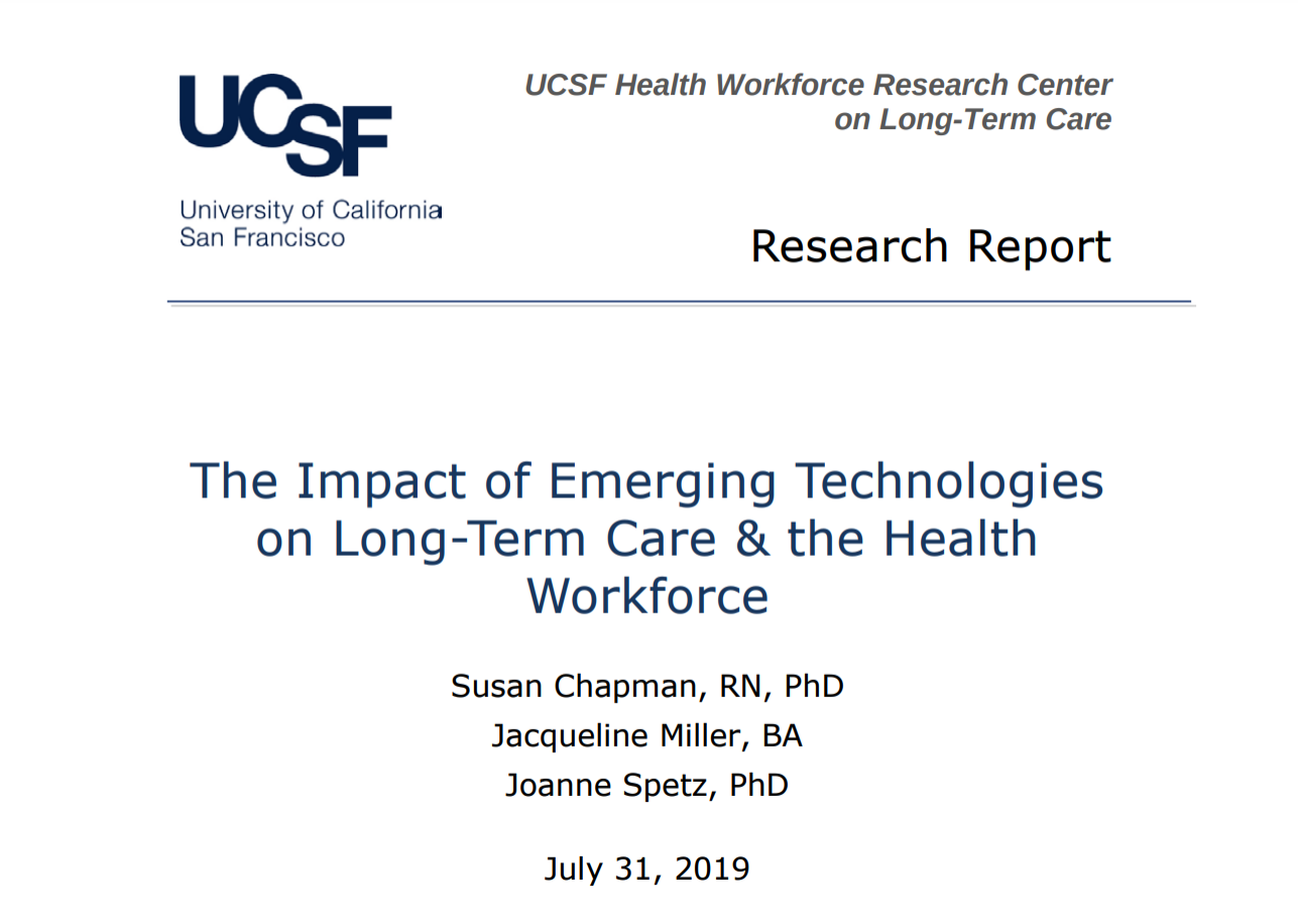 UCSF Study - Technology in Long Term Care