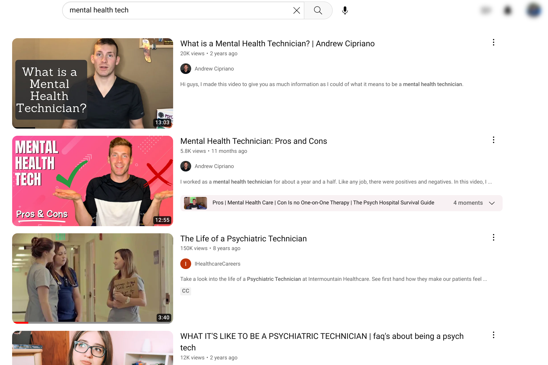 A thumbnail of a playlist for multiple health tech videos.